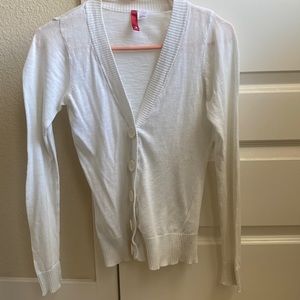 3 for $15!! H&M white cardigan sweater